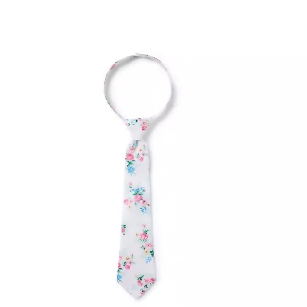 Jenny & Jack Floral Print White Tie